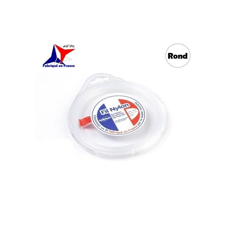 Fil Nylon pour Débroussailleuse - Ø1.6mm - ROND - 15m