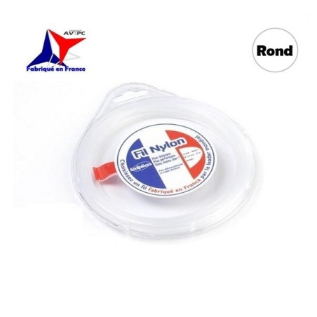 Fil Nylon pour Débroussailleuse - Ø1.6mm - ROND - 15m