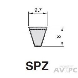 Courroie SPZ612, Trapézoïdale Lisse Continental