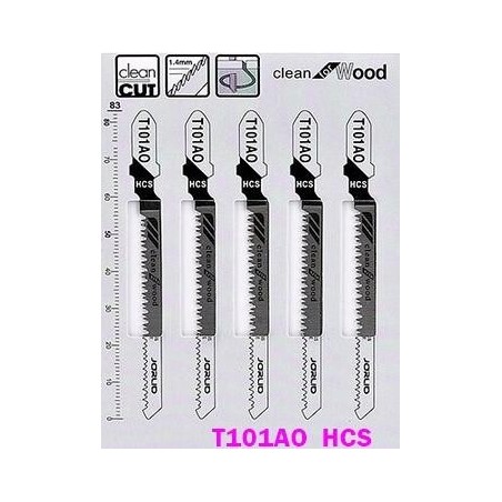 Lames de scie sauteuse pour le Bois, T101AO